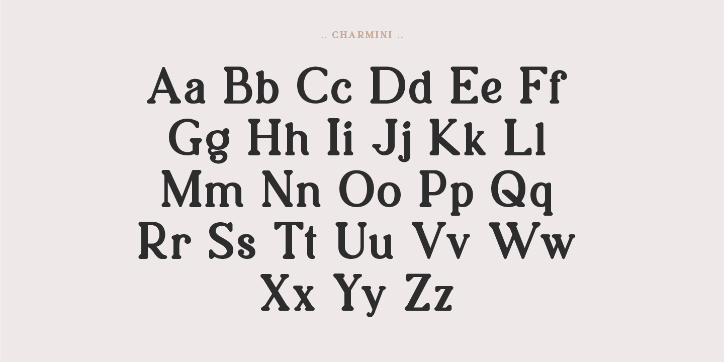 Ejemplo de fuente Charmini SemiBold Italic